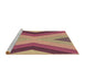 Sideview of Machine Washable Transitional Brown Sand Brown Rug, wshpat1501brn