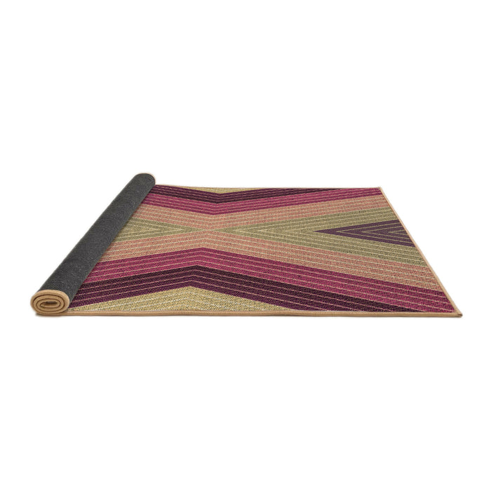 Thickness of Patterned Brown Sand Brown Rug, pat1501brn