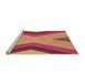 Sideview of Machine Washable Transitional Crimson Red Rug, wshpat1501org