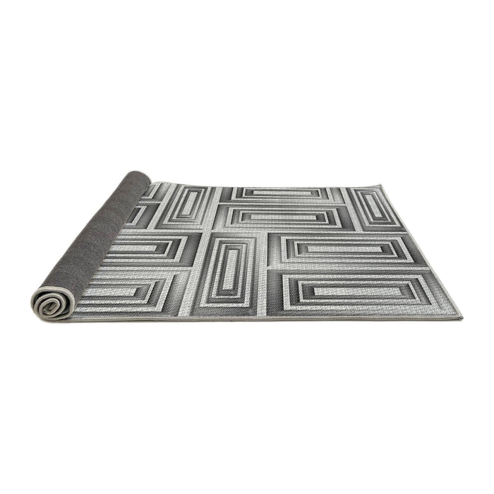 Thickness of Patterned Platinum Silver Gray Rug, pat1504gry