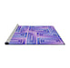 Sideview of Machine Washable Transitional Mauve Purple Rug, wshpat1504pur