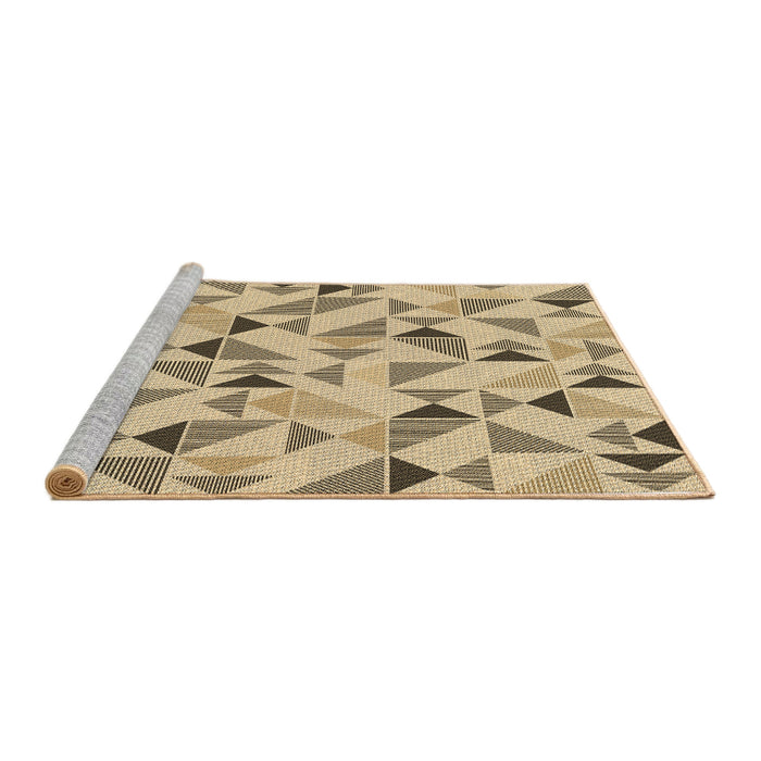 Sideview of Machine Washable Transitional Brown Rug, wshpat1505brn