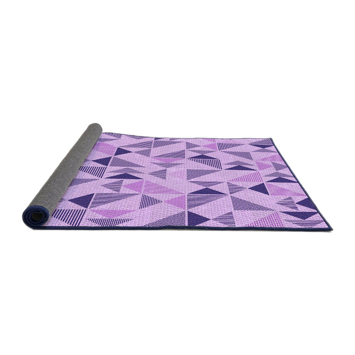 Thickness of Patterned Blossom Pink Rug, pat1505pur