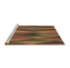 Sideview of Machine Washable Transitional Light Brown Rug, wshpat1506brn