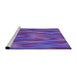 Sideview of Machine Washable Transitional Purple Rug, wshpat1507pur