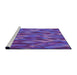 Sideview of Machine Washable Transitional Purple Rug, wshpat1508pur