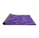 Thickness of Patterned Purple Rug, pat1508pur