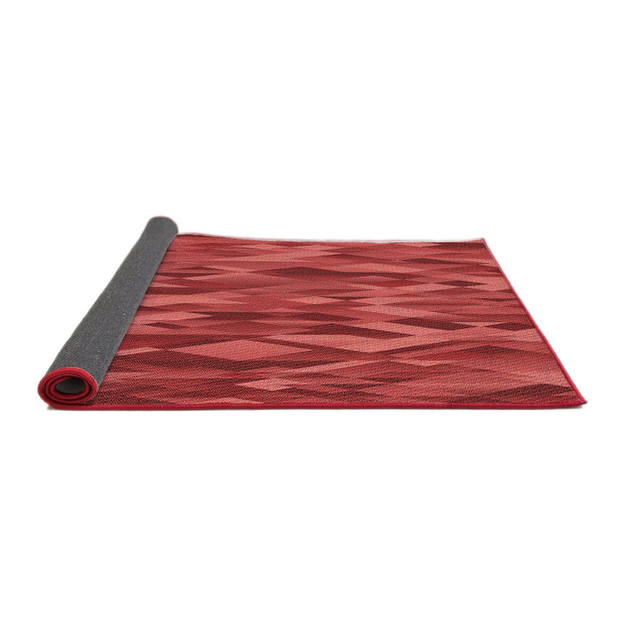 Thickness of Patterned Red Rug, pat1508rd