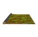 Thickness of Patterned Pistachio Green Rug, pat1508yw