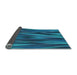 Thickness of Patterned Deep Sky Blue Rug, pat1509lblu