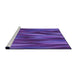 Sideview of Machine Washable Transitional Purple Rug, wshpat1509pur