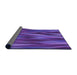 Thickness of Patterned Purple Rug, pat1509pur