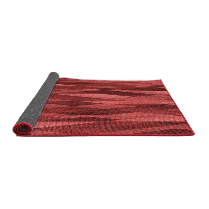Thickness of Patterned Tomato Red Rug, pat1509rd