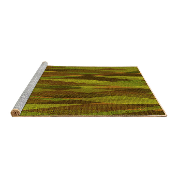 Sideview of Machine Washable Transitional Dark Bronze Brown Rug, wshpat1509yw