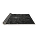 Thickness of Patterned Black Rug, pat151gry