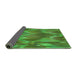 Thickness of Patterned Neon Green Rug, pat1510grn