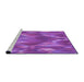 Sideview of Machine Washable Transitional Crimson Purple Rug, wshpat1510pur