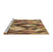 Sideview of Machine Washable Transitional Golden Gold Rug, wshpat1511brn