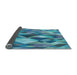 Thickness of Patterned Blue Rug, pat1511lblu