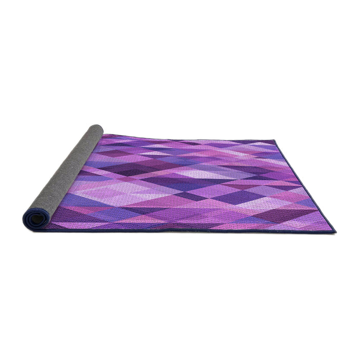 Thickness of Patterned Purple Rug, pat1511pur