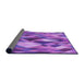 Thickness of Patterned Purple Rug, pat1511pur