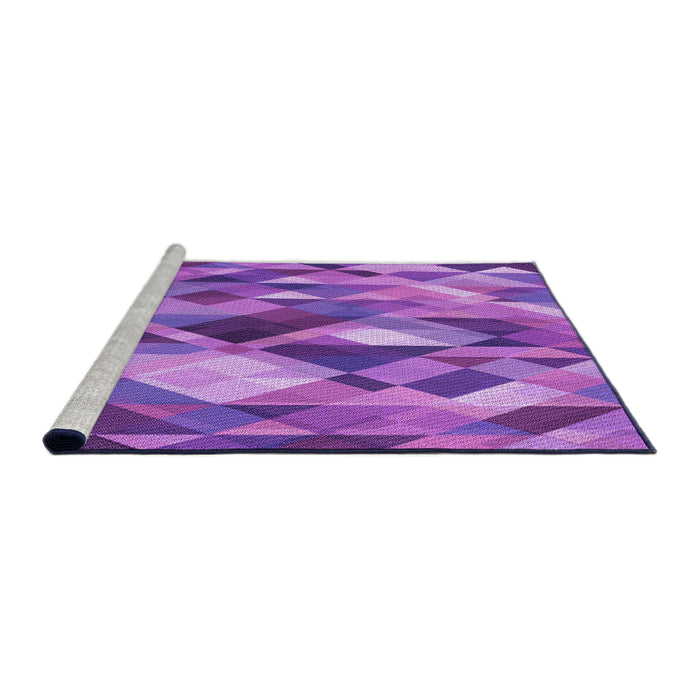 Sideview of Machine Washable Transitional Purple Rug, wshpat1511pur