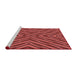 Sideview of Machine Washable Transitional Tomato Red Rug, wshpat1513rd