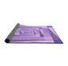 Thickness of Patterned Mauve Purple Rug, pat1514pur