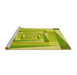 Sideview of Machine Washable Transitional Pistachio Green Rug, wshpat1514yw