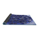 Thickness of Patterned Denim Dark Blue Rug, pat1515blu