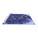 Sideview of Machine Washable Transitional Denim Dark Blue Rug, wshpat1515blu