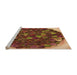 Sideview of Machine Washable Transitional Caramel Brown Rug, wshpat1515org