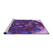 Sideview of Machine Washable Transitional Purple Rug, wshpat1515pur