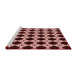 Sideview of Machine Washable Transitional Light Coral Pink Rug, wshpat1516rd