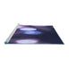 Sideview of Machine Washable Transitional Medium Purple Rug, wshpat152blu