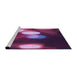 Sideview of Machine Washable Transitional Orchid Purple Rug, wshpat152pur