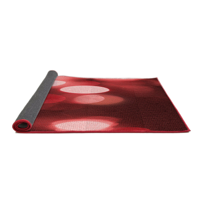 Thickness of Patterned Red Rug, pat152rd