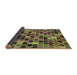 Thickness of Patterned Dark Brown Rug, pat1521brn