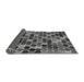 Thickness of Patterned Gunmetal Gray Rug, pat1521gry