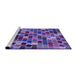 Sideview of Machine Washable Transitional Amethyst Purple Rug, wshpat1521pur