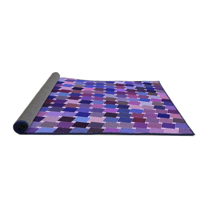 Thickness of Patterned Amethyst Purple Rug, pat1521pur