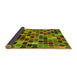 Thickness of Patterned Pistachio Green Rug, pat1521yw