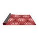 Thickness of Patterned Red Rug, pat1522rd