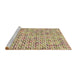 Sideview of Machine Washable Transitional Khaki Gold Rug, wshpat1524brn