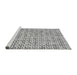 Sideview of Machine Washable Transitional Silver Gray Rug, wshpat1524gry