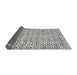 Thickness of Patterned Silver Gray Rug, pat1524gry