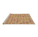 Sideview of Machine Washable Transitional Red Rug, wshpat1524org