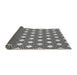 Sideview of Patterned Black Rug, pat1525gry