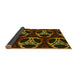 Thickness of Patterned Red Rug, pat1526yw