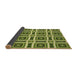 Thickness of Patterned Green Rug, pat1527brn